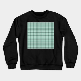 Sea Green Beach Checks Crewneck Sweatshirt